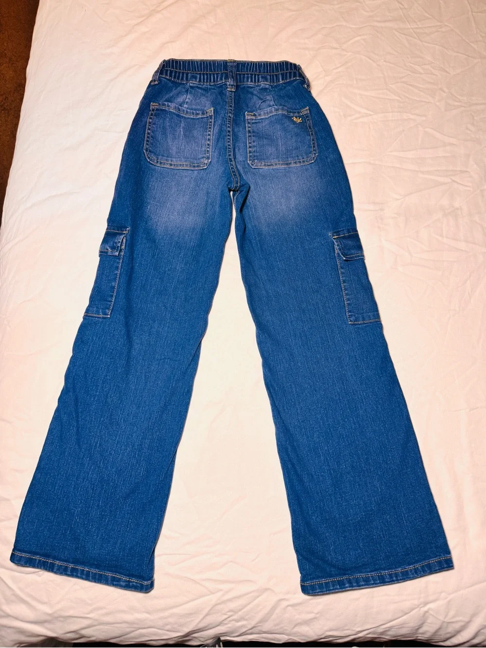 Girls wide leg jeans